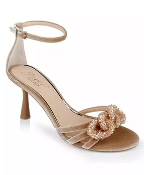 Женские сандалии Tailani с ремешком на щиколотке Jewel Badgley Mischka, бежевый