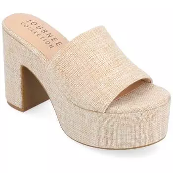 Женские сандалии Tru Comfort Foam Enyya из коллекции Journee, бежевый