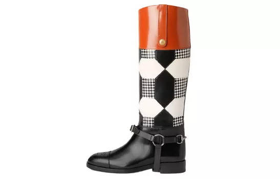 Женские сапоги до колена Gucci