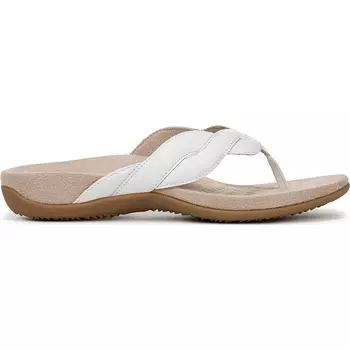 Женские шлепанцы Bella braid flip flop от Vionic, white leather