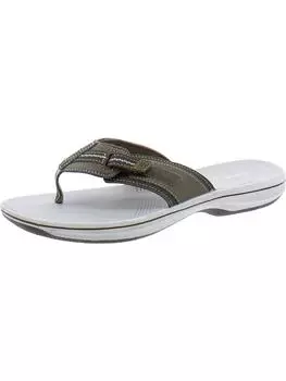 Женские шлепанцы Brinkley Jazz Thong Slip On Cloudsteppers by Clarks, цвет sand