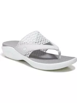 Женские шлепанцы Cabana Slip On Wedge Bzees, цвет silver smock