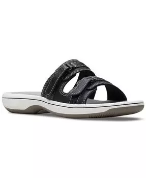 Женские шлепанцы Cloudsteppers Breeze Piper Comfort Clarks, цвет Black