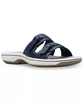 Женские шлепанцы Cloudsteppers Breeze Piper Comfort Clarks, синий