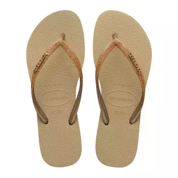 Женские шлепанцы для плавания Havaianas Slim Glitter II, цвет Arena