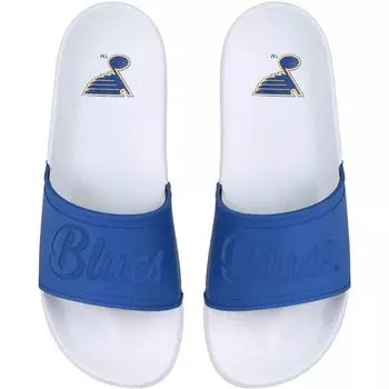 Женские шлепанцы FOCO St. Louis Blues с надписью