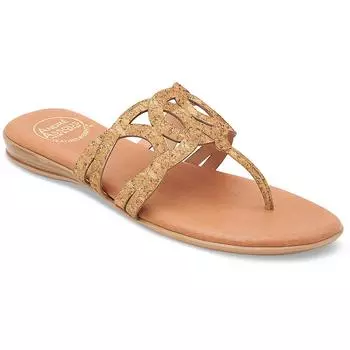 Женские шлепанцы Nature Slip On с мягкой стелькой Andr Assous, цвет natural