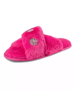 Женские шлепанцы с перекрестной лентой и украшением Jessica Simpson, розовый