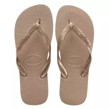 Женские шлепанцы с ремешками Havaianas, золотой