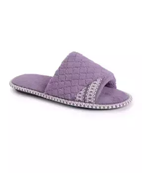 Женские шлепанцы Sally с открытым носком MUK LUKS, фиолетовый
