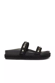 Женские шлепанцы Valentino Garavani, цвет Nero