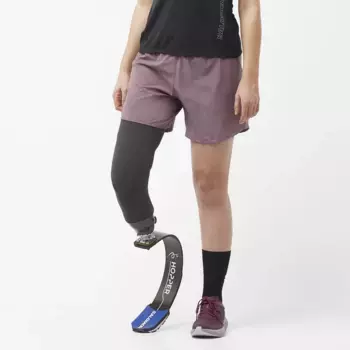 Женские шорты Cross 5'' W Salomon, цвет Berenjena