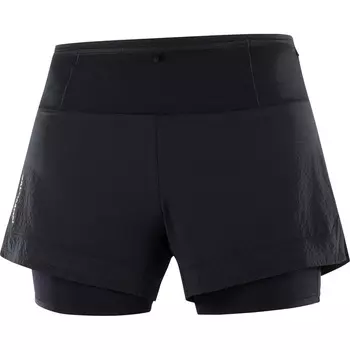Женские шорты Sense Aero 2в1 Salomon, черный
