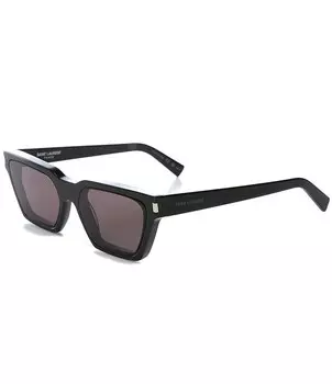 Женские солнцезащитные очки «кошачий глаз» Saint Laurent SL 633 Calista New Wave 57 мм, черный