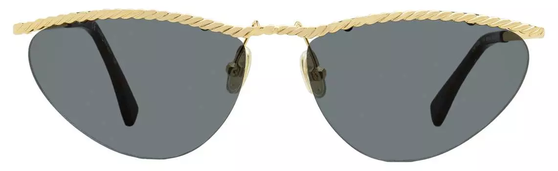 Женские солнцезащитные очки Lanvin «кошачий глаз» LNV102S цвет 710 золотисто/серые 60 мм