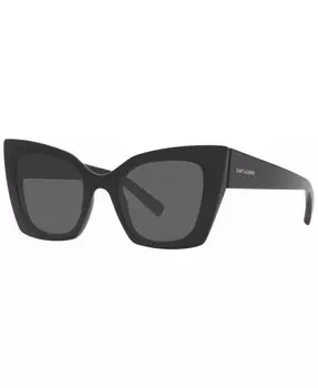Женские солнцезащитные очки Saint Laurent, черный