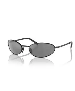 Женские солнцезащитные очки Signature овальной формы, PR A59S PRADA, черный