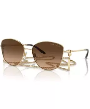 Женские солнцезащитные очки The Vivienne, градиентные RL7079 Ralph Lauren, золотой