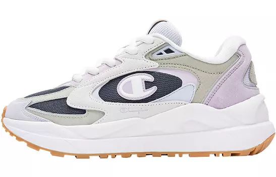 Женские спортивные массивные кроссовки Champion в стиле ретро, Night sky blue/moss