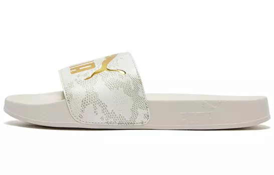 Шлепанцы и сланцы PUMA Leadcat Snake Lux Slide Sandal White Women's