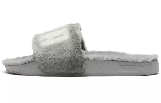 Шлепанцы и сланцы PUMA Leadcat 2.0 Fuzz 'Gray White' Women's