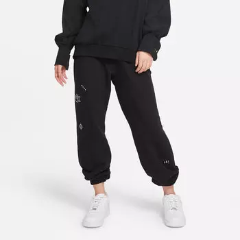 Женские трикотажные спортивные штаны Nike, цвет Black