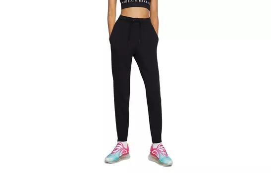 Женские трикотажные спортивные штаны Nike, цвет Black