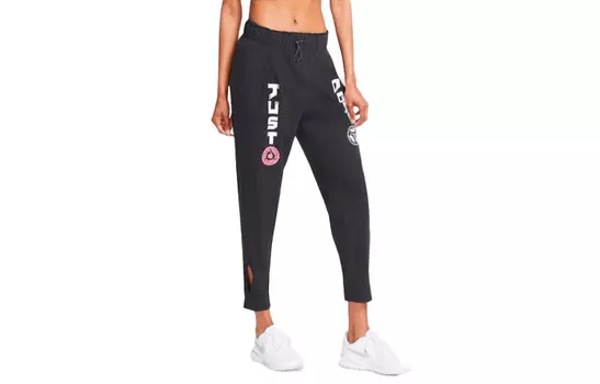 Женские трикотажные спортивные штаны Nike, цвет Black