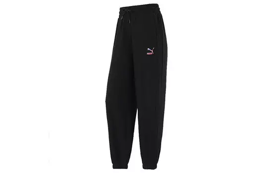 Женские трикотажные спортивные штаны Puma, цвет Black