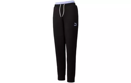 Женские трикотажные спортивные штаны Puma, цвет Black