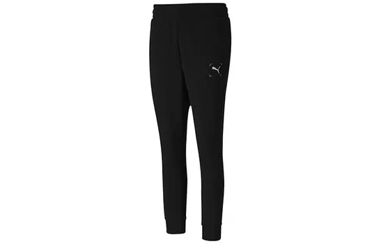 Женские трикотажные спортивные штаны Puma, цвет Black