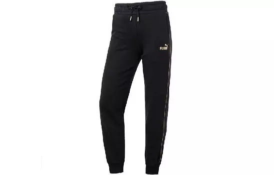 Женские трикотажные спортивные штаны Puma, цвет Black