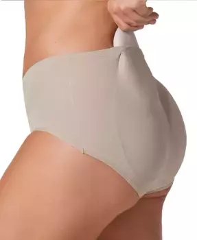 Женские трусы с подушечкой сзади 012688 Leonisa, коричневый/бежевый