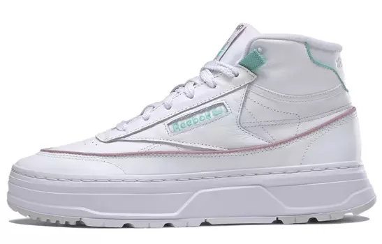 Кроссовки Club C Women's Reebok Geo Mid 'White Lilac Teal' Women's