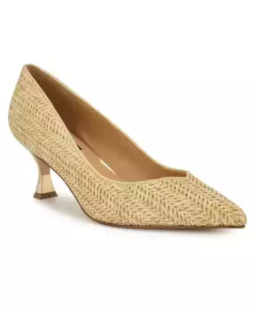 Женские туфли-лодочки Ariella на низком каблуке Nine West, коричневый/бежевый