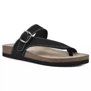 Женские удобные сандалии Carly с мягкой стелькой White Mountain, цвет black nubuck