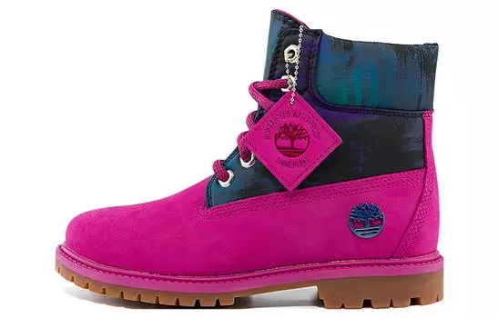 Ботинки Timberland Outdoor Boots Women's High-Top Pink Green