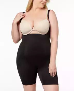 Женские утягивающие шорты Shape Away Wear Your Own Bra Extra Firm Thigh Slimmer 2912 Miraclesuit, черный