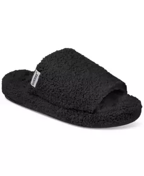 Женские уютные плюшевые шлепанцы Joey Cozy Plush Slide Isotoner Signature, черный