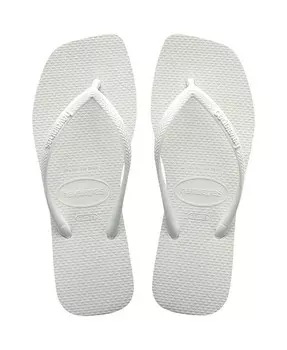 Женские узкие квадратные сандалии Havaianas, белый