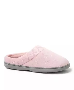 Женские велюровые сабо Darcy со стегаными манжетами Dearfoams, розовый