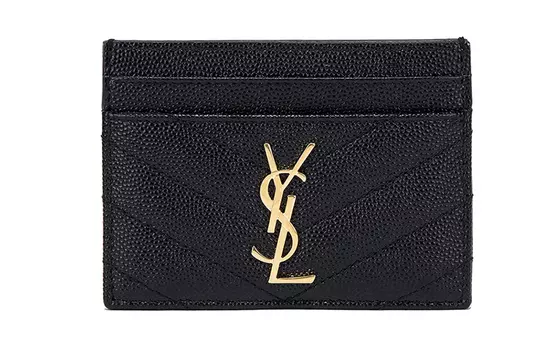 Картхолдер Saint Laurent Cassandre, черный