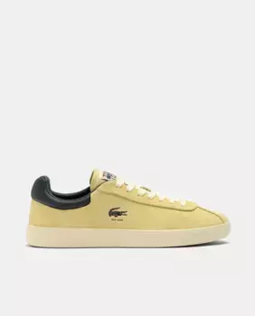 Женские замшевые кроссовки Baseshot Lacoste, бананово-желтый
