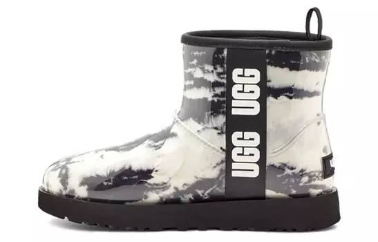 Женские зимние ботинки Ugg водонепроницаемые, белый/черный