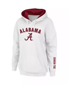Женский белый пуловер с капюшоном Alabama Crimson Tide Arch и Logo 1 Colosseum, белый