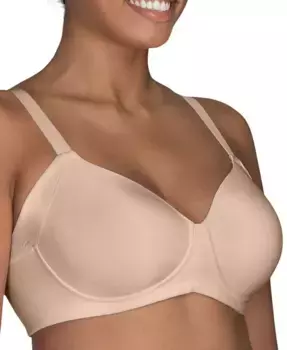 Женский бюстгальтер Beauty Back Full Figure Wirefree с удлиненными боковыми и спинными панелями для коррекции фигуры 71267 Vanity Fair, слоновая кость/кремовый