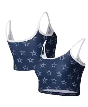 Женский бюстгальтер без косточек темно-синего цвета Dallas Cowboys Gauge Lounge Concepts Sport, синий