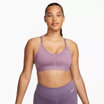 Женский бюстгальтер-бюстье с v-образным вырезом Nike, бордовый
