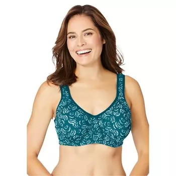 Женский бюстгальтер на косточке Comfort Choice больших размеров, цвет Deep Teal Abstract