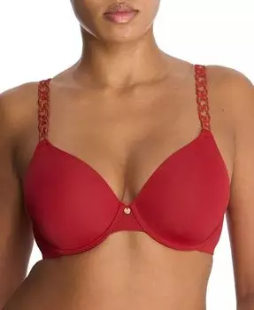 Женский бюстгальтер Pure Luxe Custom Coverage Contour на косточках 732080 Natori, красный